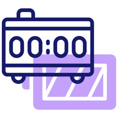 Saat. Web simgesi basit illüstrasyon 