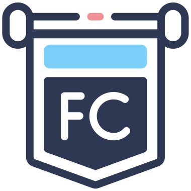 Pankart. Web simgesi basit illüstrasyon