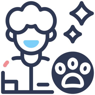 avatar. Web simgesi vektör illüstrasyonu