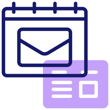 Mektup. Web simgesi basit illüstrasyon