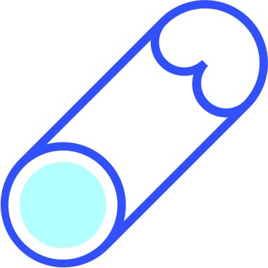 Güvenlik iğnesi modern simgesi, vektör illüstrasyonu