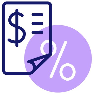 Vergi vektör simgesi modern basit tasarım