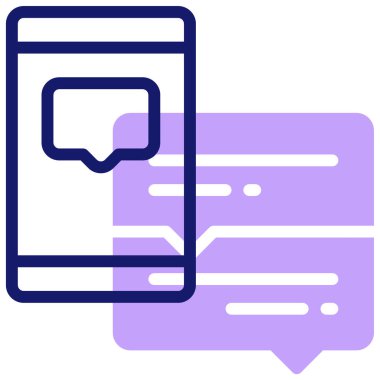 Konuş. Web simgesi basit illüstrasyon