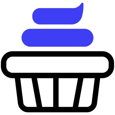 cupcake web simgesi basit tasarım