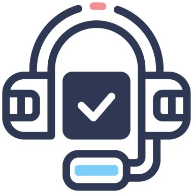 kulaklık simgesi vektör illüstrasyonu