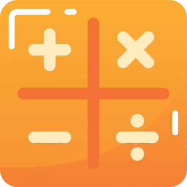 Calculator icon, vector illustration simple design