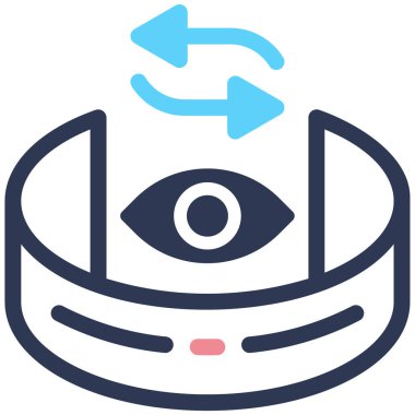 Görünüm Alanı simgesi, vektör illüstrasyonu basit tasarım