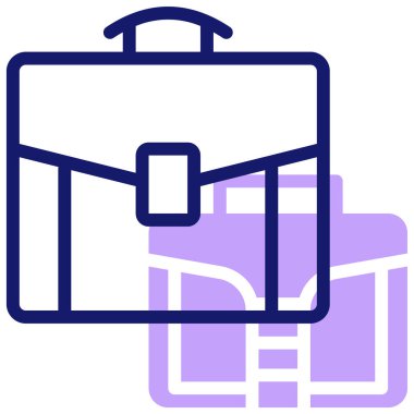 Çanta. Web simgesi basit illüstrasyon