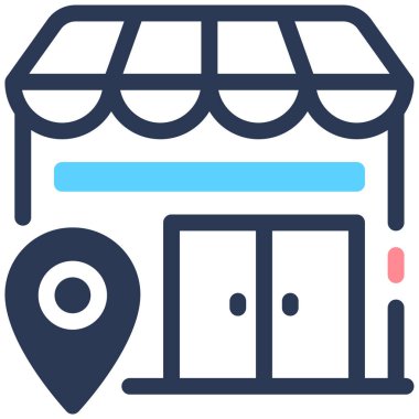 mağaza web simgesi basit illüstrasyon