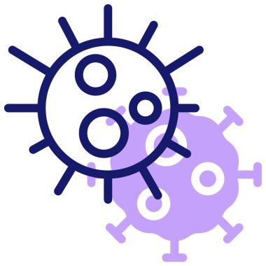 Virüs. Web simgesi basit tasarım