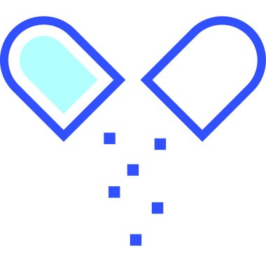 Antibiyotik modern simge, vektör illüstrasyonu