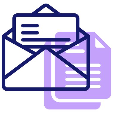 Mektup. Web simgesi basit illüstrasyon