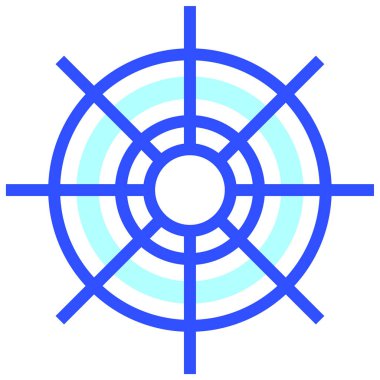 Gemi Direksiyonu modern simgesi, vektör illüstrasyonu