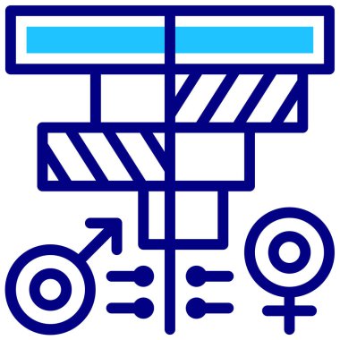 cinsiyet simgesi, vektör illüstrasyonu basit tasarım