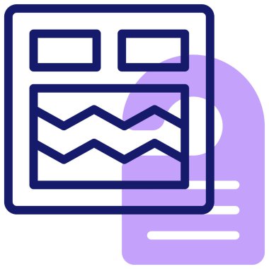 yatak modern simgesi, vektör illüstrasyonu 