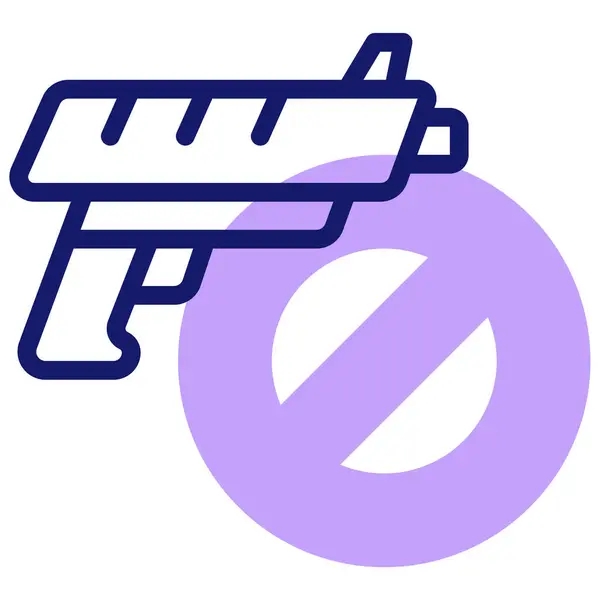 Fegyver Web Ikon Egyszerű Illusztráció — Stock Vector