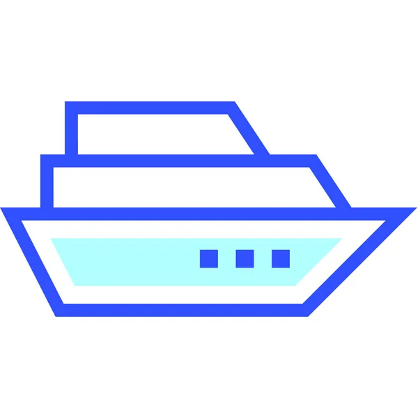 Cruise Modern Icon Vector Illustration — Stock Vector