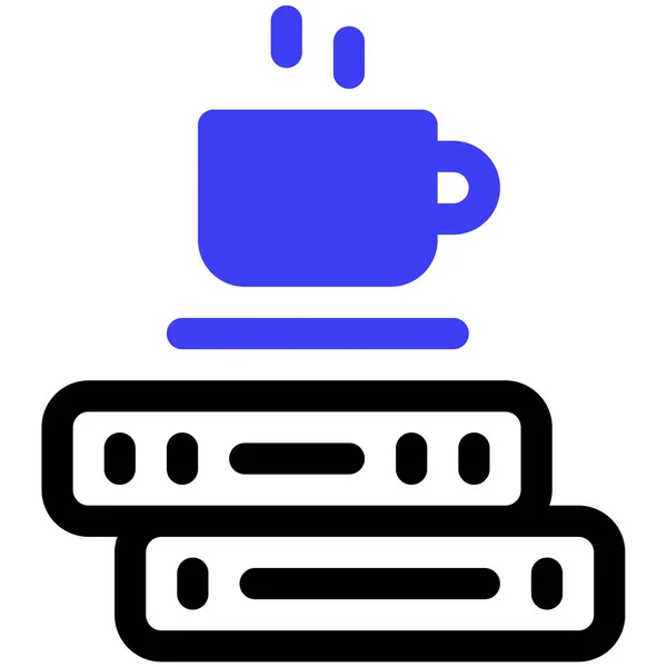 Koffie Web Icoon Eenvoudige Illustratie — Stockvector