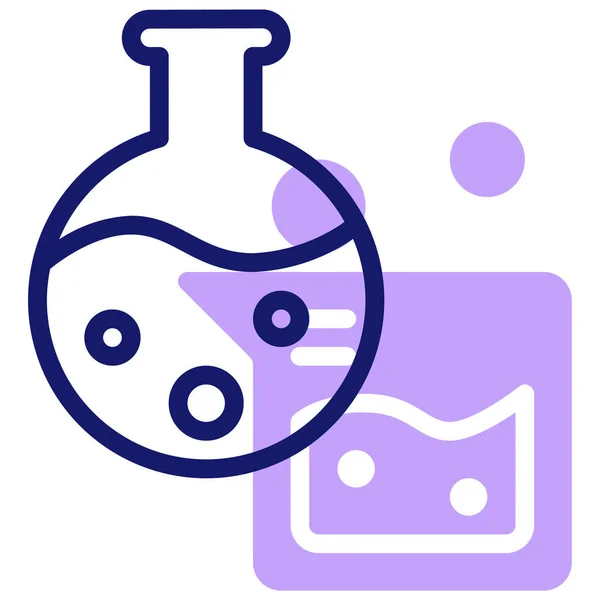Icono Química Ilustración Vectorial Diseño Simple — Vector de stock