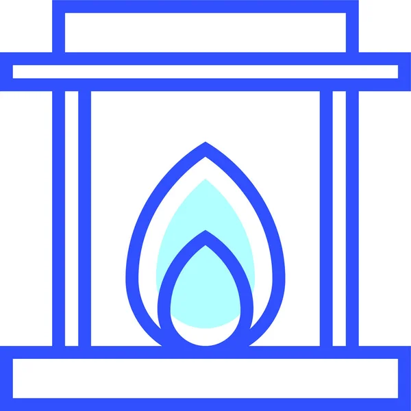 Ilustração Vetorial Ícone Água Azul — Vetor de Stock
