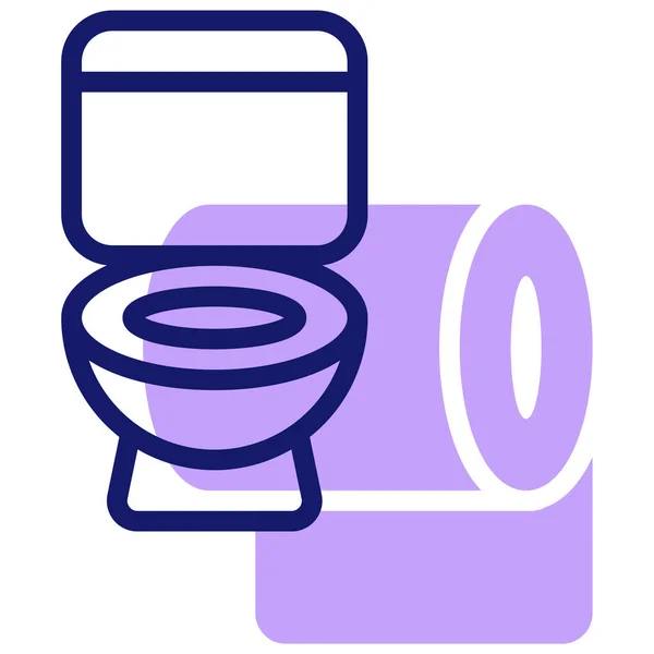 トイレ用ウェブアイコンシンプルなデザイン — ストックベクタ