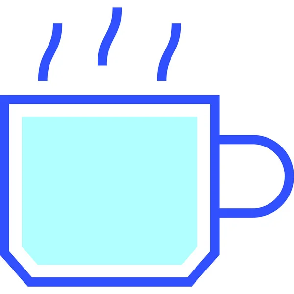Чашка Кави Веб Іконка Проста Ілюстрація — стоковий вектор