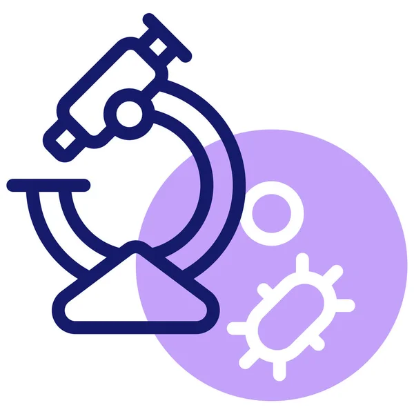 Microscope Web Icon Simple Illustration — Stock Vector