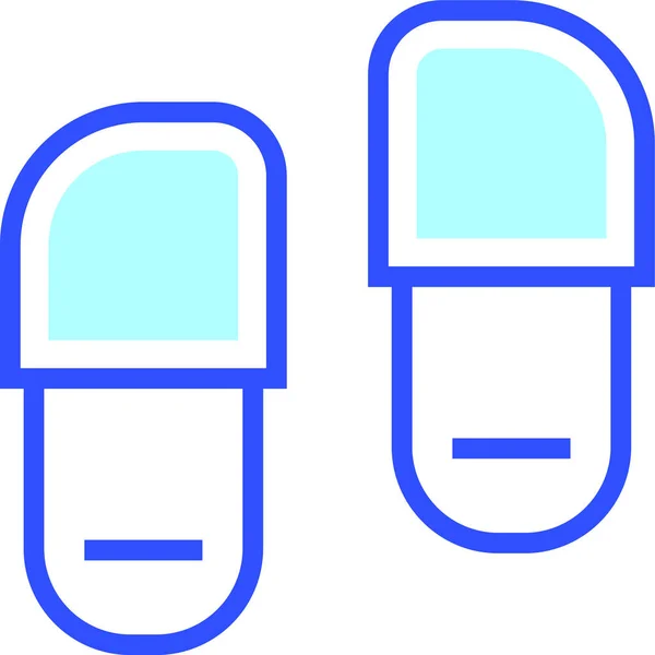 Sandal Modern Ikon Vektor Illustration — Stock vektor
