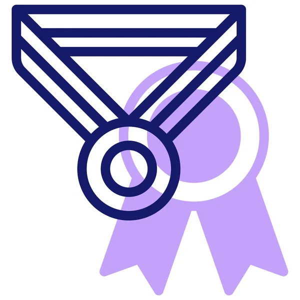 Icône Médaille Illustration Vectorielle Design Simple — Image vectorielle