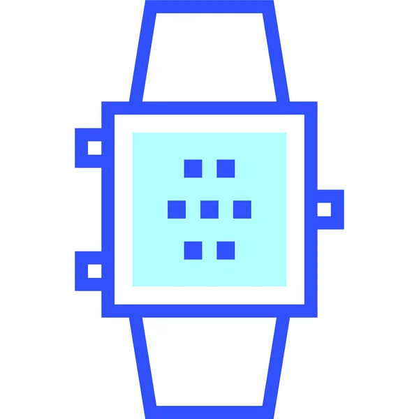 Smartwatch Webb Ikon Enkel Illustration — Stock vektor