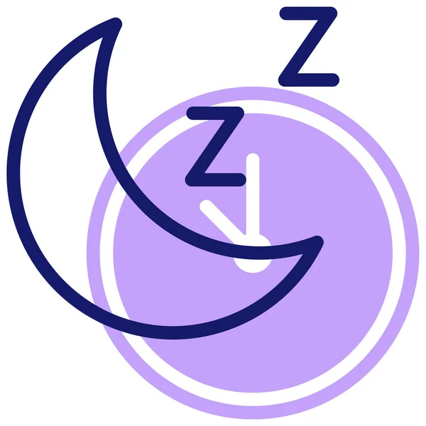 Web Illustration Moon Icon — Stock Vector