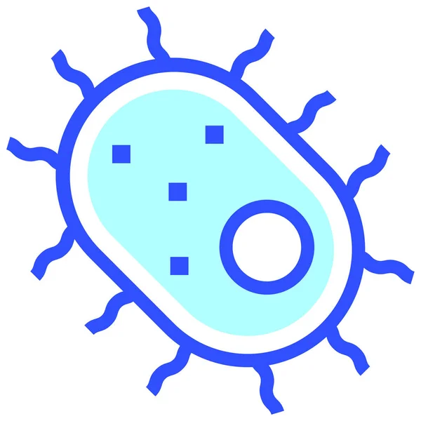 Virus Icono Web Diseño Simple — Archivo Imágenes Vectoriales
