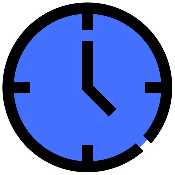 Time Web Icoon Eenvoudig Ontwerp — Stockvector