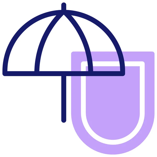 Insurance Icon Vector Illustration Simple Design — Stock Vector