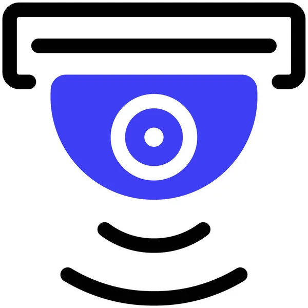Cctv Camera Icoon Vector Illustratie Eenvoudig Ontwerp — Stockvector
