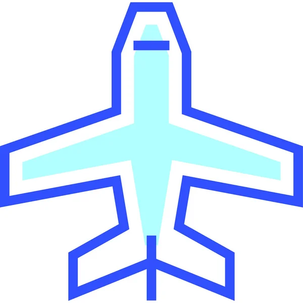 Plane Web Icon Simple Illustration — Stock Vector