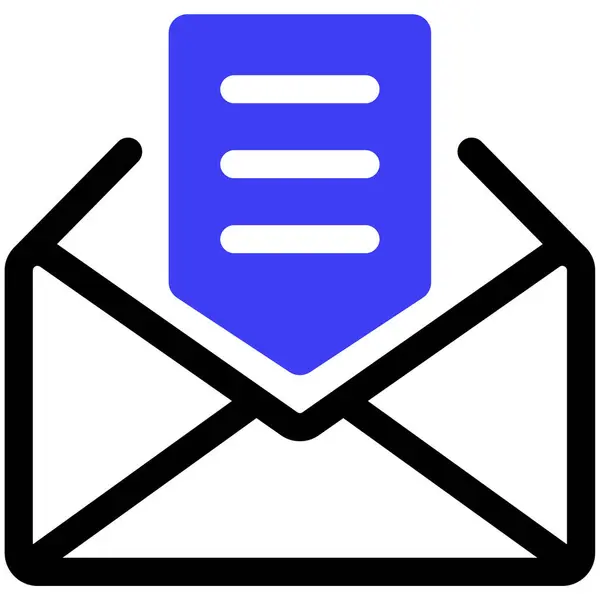 Email Web Εικονίδιο Απλή Απεικόνιση — Διανυσματικό Αρχείο