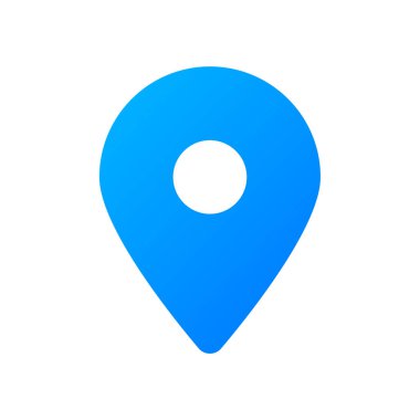 konum simgesi, vektör illüstrasyonu basit tasarım