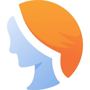 Bir kadının vektör illüstrasyonu