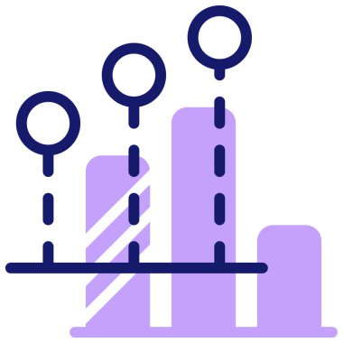 istatistikler. Web simgesi basit illüstrasyon 