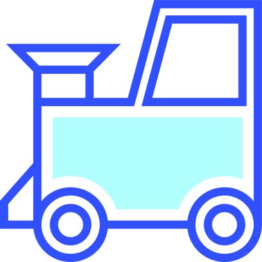 Oyuncak Tren. Web simgesi basit illüstrasyon