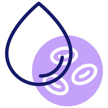 - Kan. Web simgesi basit illüstrasyon