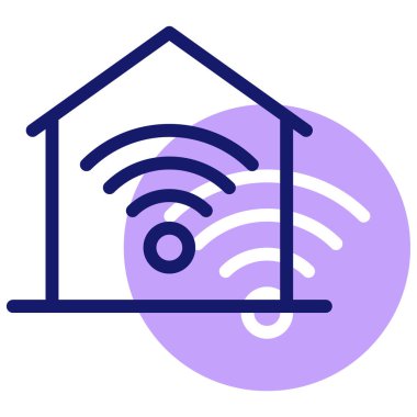 Akıllı ev. Web simgesi basit illüstrasyon 