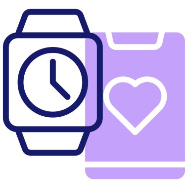 smartwatch web simgesi basit illüstrasyon
