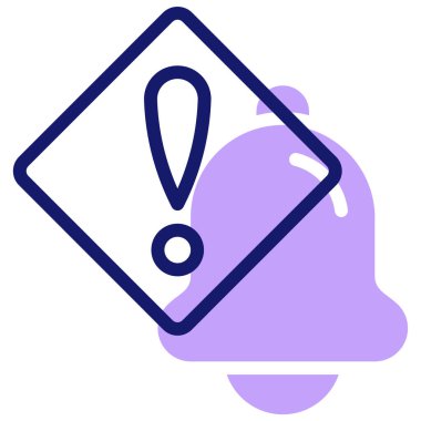 Alarm! Web simgesi basit illüstrasyon