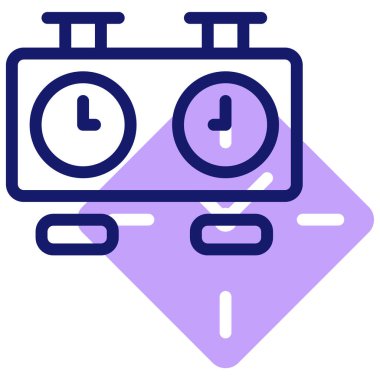 Zaman web simgesi basit tasarım