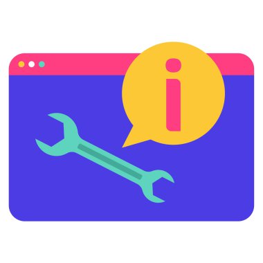 Komut simgesi, vektör illüstrasyonu basit tasarım