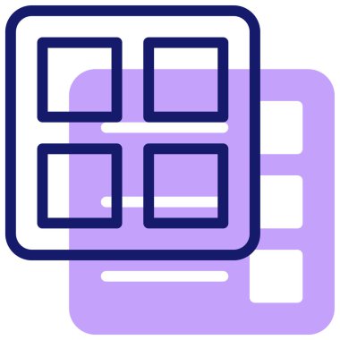 Menü. Web simgesi basit tasarım