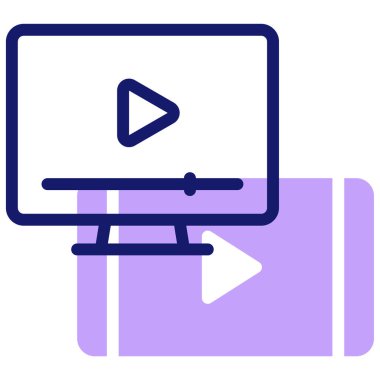 Akıcı Web simgesi, basit illüstrasyon