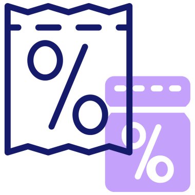 İndirim. Web simgesi basit illüstrasyon